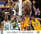 Финале НБА 2009-10, малый вперед, Пол Пирс (Celtics) Рон Артест против (Лейкерс)